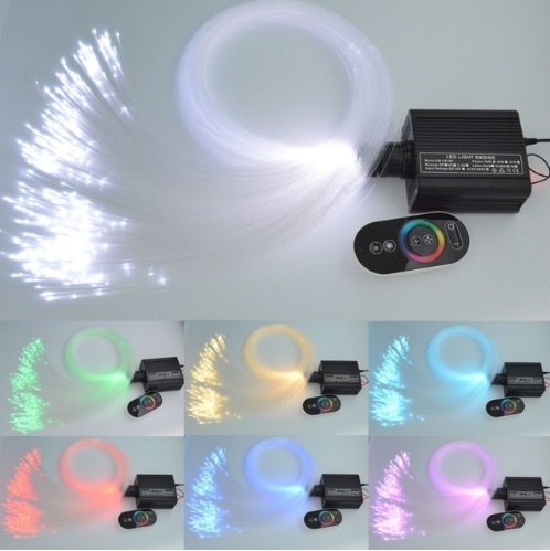 16W RGB touch remote LED  Fiber optic light Star Ceiling Kit Lights 150pcs 0.75mm 2M optical fiber lighting