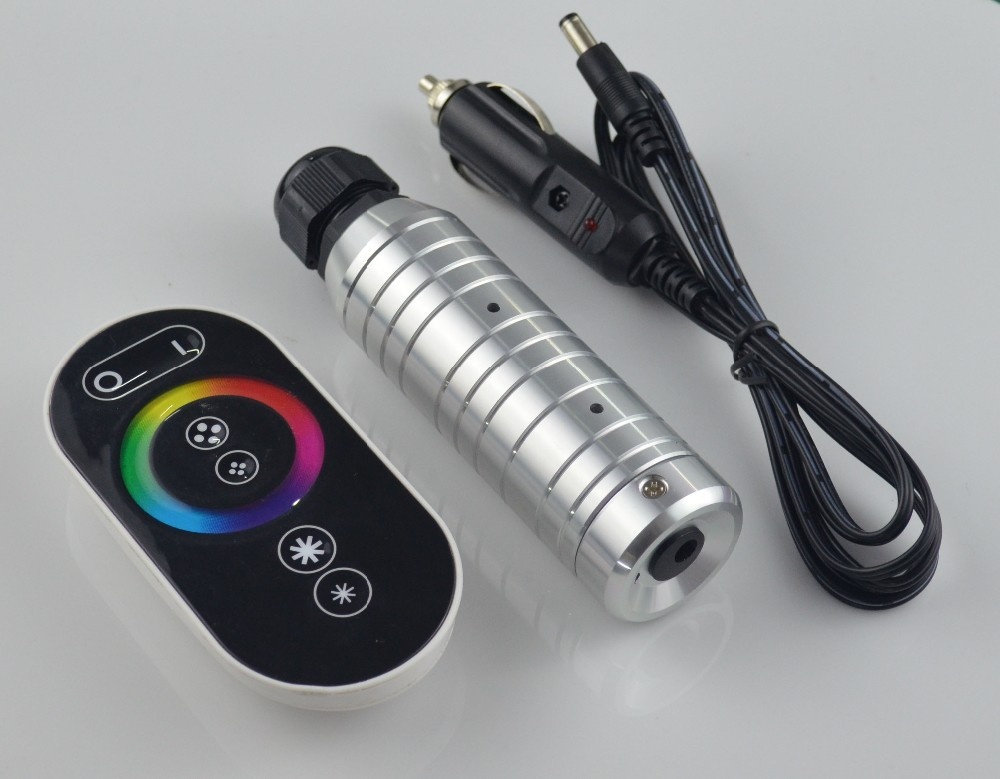 Car use DC12V 6W RGB LED Fiber Optic light engine +RF touch remote controller