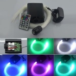 16W RGBW LED Fiber optic light Star Ceiling Kit Lights 150pcs 0.75mm 2M optical fiber lighting+RF 28key Remote Engine